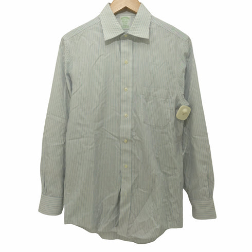 ブルックスブラザーズ BROOKS BROTHERS MILANO FIT SUPIMA COTTON ワイドカラーストライプドレスシャツ メンズ 14 1/2-31