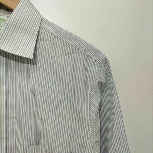 ブルックスブラザーズ BROOKS BROTHERS MILANO FIT SUPIMA COTTON ワイドカラーストライプドレスシャツ メンズ 14 1/2-31