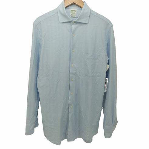 ブルックスブラザーズ BROOKS BROTHERS 日本製 MILANO FIT 46 GG KNIUT SHIRTS ワイドカラードレスシャツ メンズ 15 1/2-32