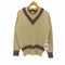 ポロバイラルフローレン Polo by RALPH LAUREN 90S ヴァージンウール Vネック セーター チルデン ニット レディース import:L