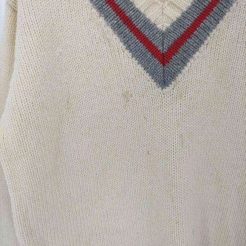 ポロバイラルフローレン Polo by RALPH LAUREN 90S ヴァージンウール Vネック セーター チルデン ニット レディース import:L