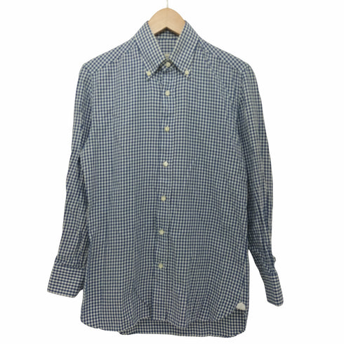 エッリコフォルミコラ ERRICO FORMICOLA 18SS GINGHAM B.D ギンガムチェックBDシャツ メンズ 14 1/2-37