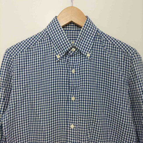 エッリコフォルミコラ ERRICO FORMICOLA 18SS GINGHAM B.D ギンガムチェックBDシャツ メンズ 14 1/2-37