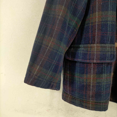 ヘリーハンセン HELLY HANSEN 襟レザー チェック メルトンカバーオール メンズ import:M