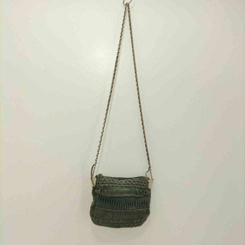 ザラ ZARA Y2K グランジ スエードチェーンショルダーバッグ レディース