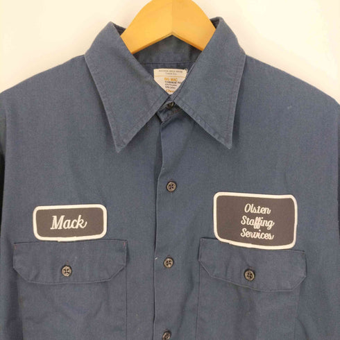 ビッグマック ジェイシーペニー BIG MAC JCPenney 70s フロントワッペン ボックスシルエット ワークシャツ メンズ