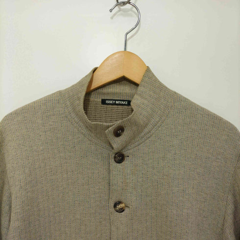 イッセイミヤケ ISSEY MIYAKE 1999SS Archive スタンドカラー ニットシャツジャケット メンズ
