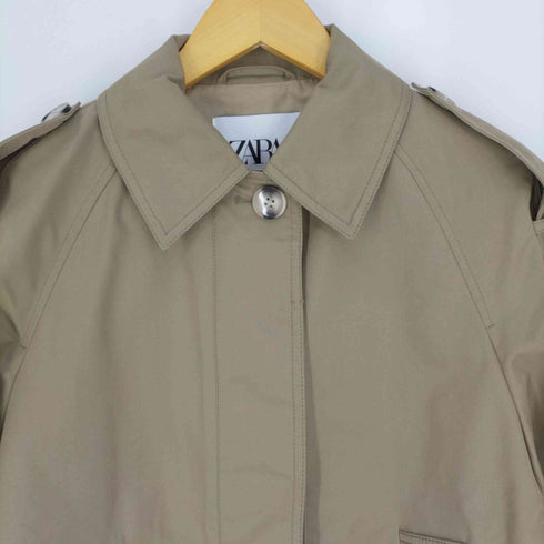 ザラ ZARA ショートトレンチコート ジャケット レディース import:S
