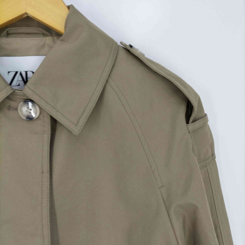 ザラ ZARA ショートトレンチコート ジャケット レディース import:S