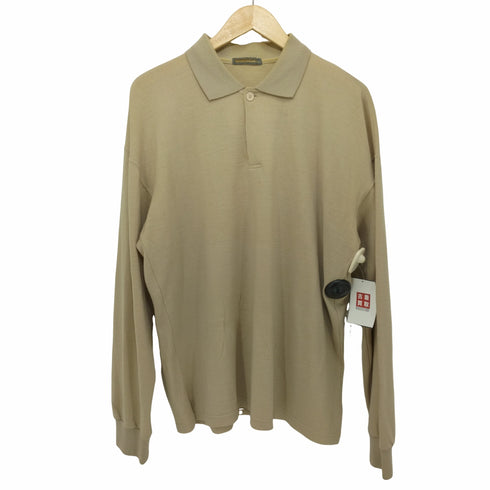 イッセイミヤケメン ISSEY MIYAKE MEN 1987年 Archive 筆タグ カシミヤ混 ウール 1Bロングスリーブシャツ メンズ JPN:XL