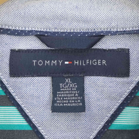 トミーヒルフィガー TOMMY HILFIGER コットン ボタンダウンストライプシャツ メンズ import:XL