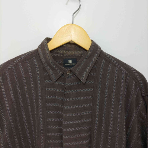 イッセイミヤケ im ISSEY MIYAKE 90S HAMILTON期 フライフロント ロングスリーブシャツ メンズ JPN:L
