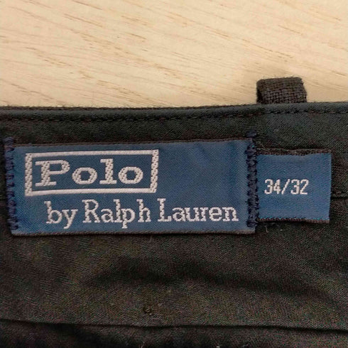 ポロバイラルフローレン Polo by RALPH LAUREN ドミニカ製 リネン2タックスラックス メンズ 34/32