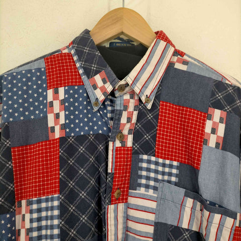 チャップスラルフローレン CHAPS RALPH LAUREN パッチワーク BDシャツ メンズ import:M