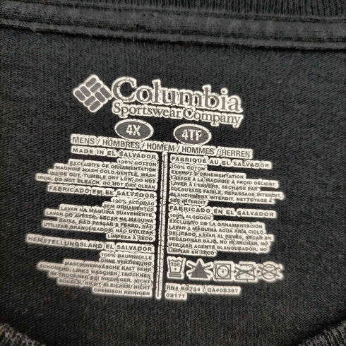 コロンビア Columbia バックプリント ルアー フライフィッシングTシャツ メンズ 4XL