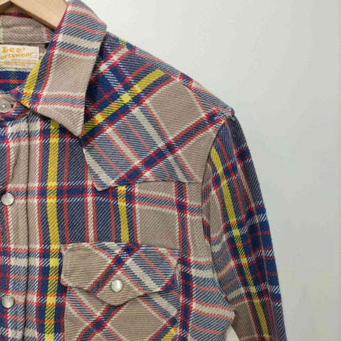 リー Lee チェック柄ウエスタンネルシャツ メンズ import:M