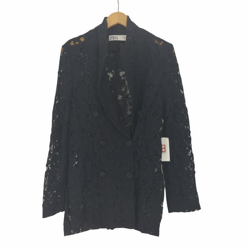 ザラ ZARA レース ダブルジャケット レディース import:XS