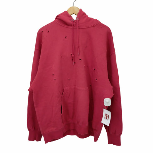 ビームス BEAMS ルーズフィット ダメージ フーディー メンズ JPN:M