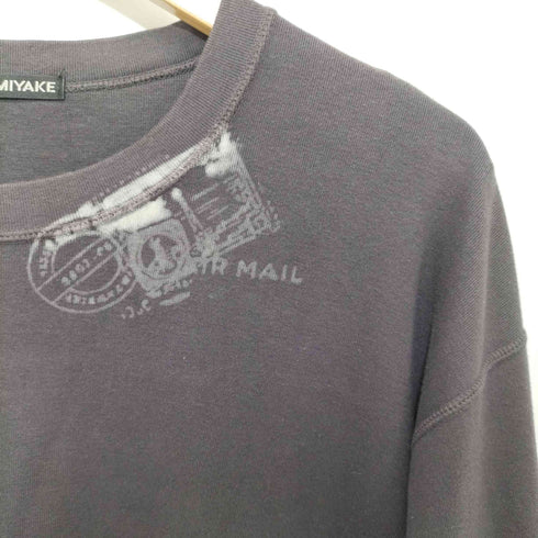 イッセイミヤケ ISSEY MIYAKE 2007AW 全面プリント クルーネックロングスリーブTシャツ メンズ JPN:4