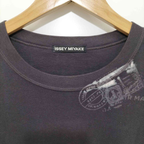 イッセイミヤケ ISSEY MIYAKE 2007AW 全面プリント クルーネックロングスリーブTシャツ メンズ JPN:4