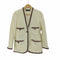 ザラ ZARA ジャガード テーラードジャケット レディース import:XS