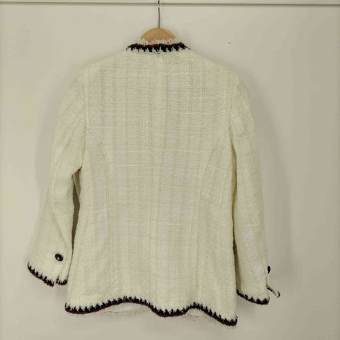 ザラ ZARA ジャガード テーラードジャケット レディース import:XS