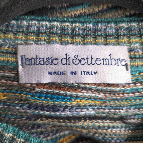 フルギ fantasie di settembre 90S アクリルコットン 総柄ニット メンズ 50