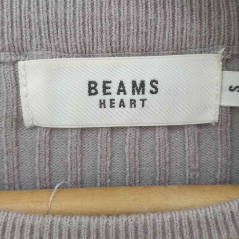 ビームスハート BEAMS HEART ショートスリーブ リブニット セットアップ レディース S