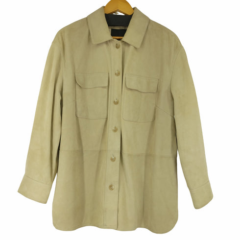 バナナリパブリック BANANA REPUBLIC SUEDE SHACKET スエードシャツジャケット レディース JPN:L