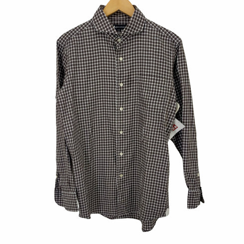 アクアスキュータム AQUASCUTUM ロングスリーブ チェックシャツ メンズ LARGE