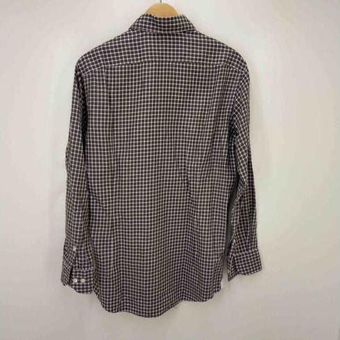 アクアスキュータム AQUASCUTUM ロングスリーブ チェックシャツ メンズ LARGE