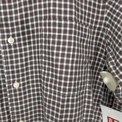 アクアスキュータム AQUASCUTUM ロングスリーブ チェックシャツ メンズ LARGE