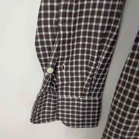 アクアスキュータム AQUASCUTUM ロングスリーブ チェックシャツ メンズ LARGE