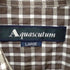 アクアスキュータム AQUASCUTUM ロングスリーブ チェックシャツ メンズ LARGE