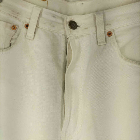 リーバイス Levis 90-00S MADE IN USA 501 ホワイトデニム SanBenito工場 ボタン裏553 メンズ 32/34