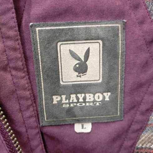 プレイボーイ PLAYBOY 裏地チェック スタンドネックブルゾン メンズ JPN:L