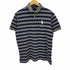 ポロラルフローレン POLO RALPH LAUREN COSTOM FIT ビッグポニー刺繍 ボーダーショートスリーブポロシャツ メンズ import:XL