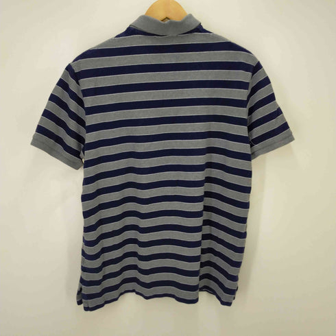 ポロラルフローレン POLO RALPH LAUREN COSTOM FIT ビッグポニー刺繍 ボーダーショートスリーブポロシャツ メンズ import:XL
