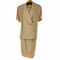 LE MANFREDI MADE IN ITALY シルクリネン ダブルブレスト スカートセット S/S テーラードジャケット レディース EUR:42