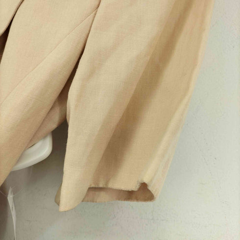 LE MANFREDI MADE IN ITALY シルクリネン ダブルブレスト スカートセット S/S テーラードジャケット レディース EUR:42