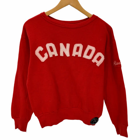 40S~ CANADA フェルト RUDY チェーンステッチ セットインスリーブ VINTAGE スウェット メンズ
