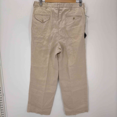 ポロバイラルフローレン Polo by RALPH LAUREN 90-00S 2タック入り ジップフライ リネン スラックスパンツ メンズ 34×32