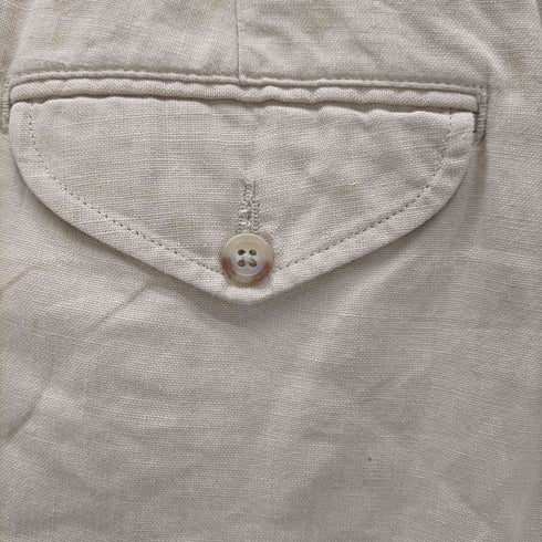 ポロバイラルフローレン Polo by RALPH LAUREN 90-00S 2タック入り ジップフライ リネン スラックスパンツ メンズ 34×32