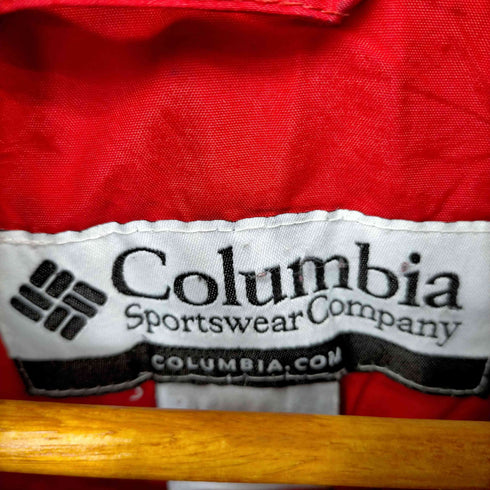 コロンビア Columbia ロゴ刺繍 ナイロンパデッドジャケット メンズ import:M