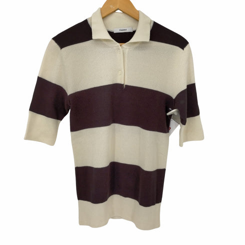 フィーニー PHEENY 23SS COTTON WHOLEGARMENT POLO S/S(IVO×BR レディース FREE
