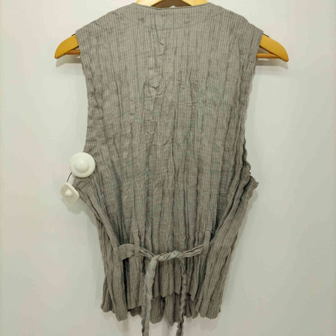 イッセイミヤケ ISSEY MIYAKE 2006SS Archive シワ加工 プリーツベスト メンズ JPN:1