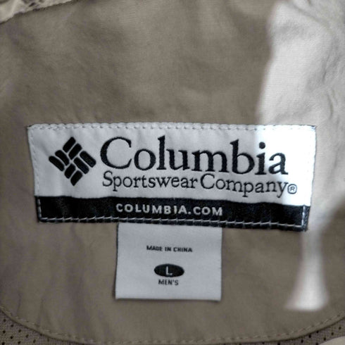 コロンビア Columbia ロゴ刺繍 ピーチスキン ジップアップジャケット メンズ import:L