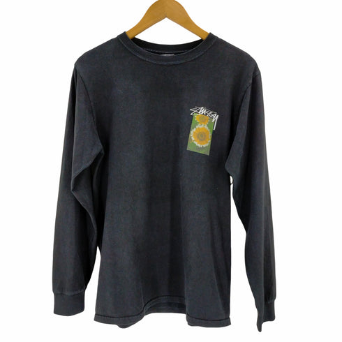 ステューシー Stussy FLOWER GRID PIGMENT DYED LS TEE メンズ JPN:S