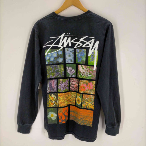 ステューシー Stussy FLOWER GRID PIGMENT DYED LS TEE メンズ JPN:S