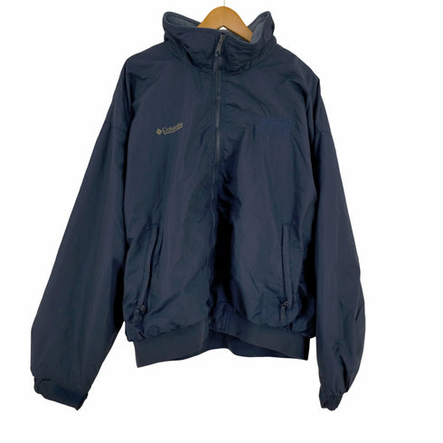 コロンビア Columbia 企業ロゴ 裏地フリース ナイロンジャケット メンズ import:XL